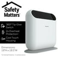 thumbnail image 2 of Honeywell HCE870WC ThermaWaveᵀᴹ 6 Ceramic Technology Heater, 2 of 8