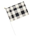 thumbnail image 3 of Handheld Flag Double-Sided Hand Waving Flag 8.2×5.5in Used For Team Activities Or Decoration In Decorative Places White Buffalo Plaid Check Tartan Scotland_1 Ten Piece, 3 of 8