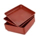 thumbnail image 1 of 10 posavasos para plantas, cuencos para plantas, bandeja de drenaje cuadrada liviana para macetas. Rojo, 1 of 9