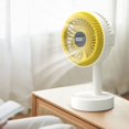 thumbnail image 4 of Twfbrm Portable Desktop Electric Fan, USB Rechargeable Mini Table Fan, 360°Rotation Ultra Quiet Personal Desk Fan for Home Office Bedroom Dorm Stroller Camping, 4 of 6