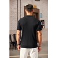 thumbnail image 4 of COOFANDY Men's Zipper Polo Shirts Short Sleeve Ribbed Knit Polo T-Shirts Fashion Casual Golf Shirts, 4 of 6