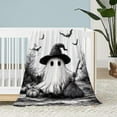 thumbnail image 6 of Halloween Throw Blanket Twin Pumpkins Skull Blanket Black Spooky Scary Decorative Lightweight Fuzzy Soft Plush Fleece Blankets and Throws Couch Sofa Bed Outdoor Lap Blanket, 6 of 6