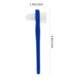 thumbnail image 2 of MasteelfCA 2pcs Dual Heads False Teeth T-shape Denture Dedicated Toothbrushes Cleaning Tools (White + Blue), 2 of 7