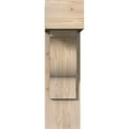 thumbnail image 2 of Ekena Millwork 7 1/2"W x 18"D x 26"H Funston Block Smooth Bracket w/ Offset Brace, Douglas Fir, 2 of 25