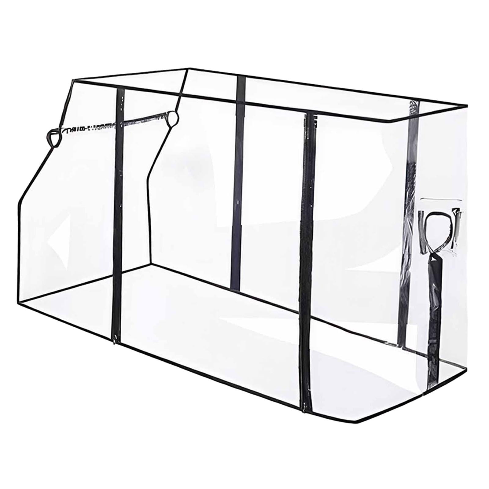 Aymzbd Wagon Rain Cover Clear Portable Attachment Lightweight Rain Canopy Foldable for Cart Accessories Stroller Shopping Picnic