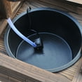 thumbnail image 3 of JXXRZ Wooden Wishing Well Fountain w/Adjustable Pump, Rustic Waterfall Bucket for Garden Patio Lawn, Carbonized Fir Wood, 3 of 9