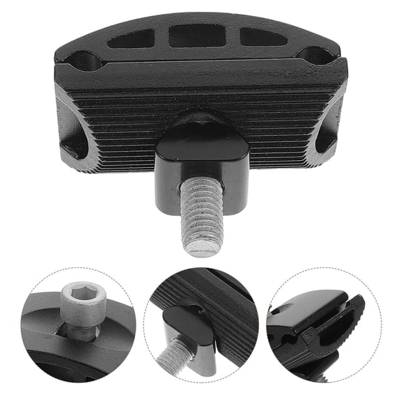 FUEENIRVA Aluminum Quick Release Bike Seat Post Clamp Adjustable Saddle Clip for Secure Cycling Performance