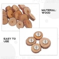 thumbnail image 3 of WEUVEB 40 Pcs Wall Pushpin Brown Pine Wood Flat Head Design For Decorating Space At Home, 3 of 6