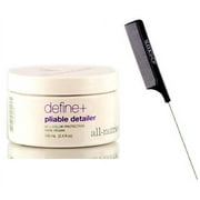 All-Nutrient Define + Pliable Detailer (w/ Sleek Comb) Hair Cream Paste Gel Wax Pomade, UV+ Color Protection, 100% Vegan (3.4 OZ / 100 ML SIZE)