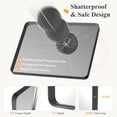 thumbnail image 3 of Gianna Anti-Fog Bathroom Wall Mirror – 22" x 30" Shatterproof Vanity Mirror with Rectangular Metal Frame, Black, 3 of 5