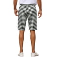 thumbnail image 3 of INSPIRE CHIC Plaid Shorts for Men's Father's Day Gift Flat Front Houndstooth Print Chino Shorts, 3 of 5