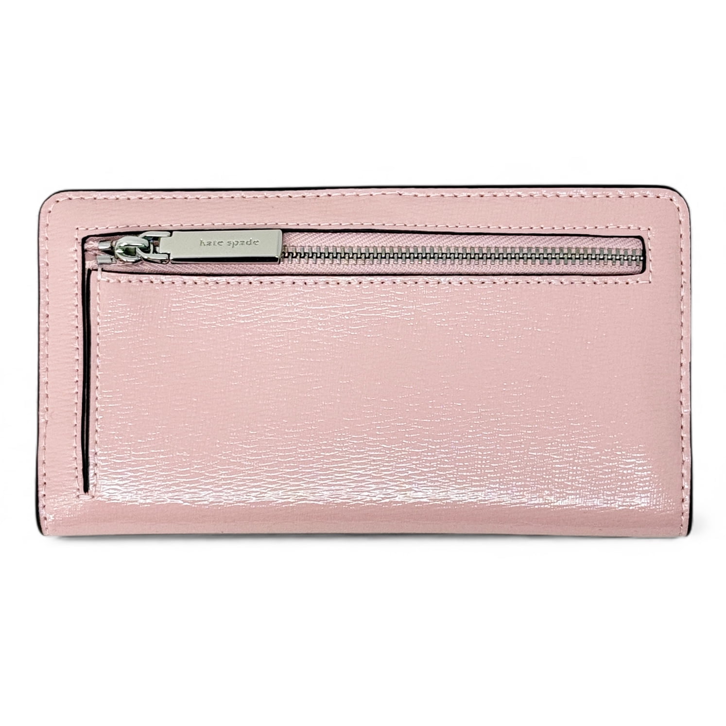 Kate Spade New York Women’s Madison Large Slim Bifold Wallet in Patent Leather (Tutu Pink)