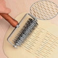 thumbnail image 4 of Stainless Steel Lattice Roller Cutter,pizza Pastry Wheel Roller Dough Cutter Kitchen Cooking Pastry Cutter Baking Tools With Wood Handle For Pie Pizza, 4 of 5