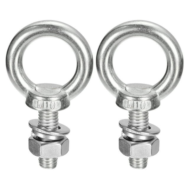 Levantamiento Ojo Perno Unique Bargains 2 Juegos M10x30mm Acero Inoxidable