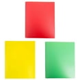 thumbnail image 3 of 3Pack Multi Colored File Folders Two-Pocket Folder, Three-Hole Punch, Letter Size, Heavy Duty Plastic Two Pocket Folders with 3 Hole, Heavy Duty Plastic 2 Pocket Folder, Document Folder, 3 of 7