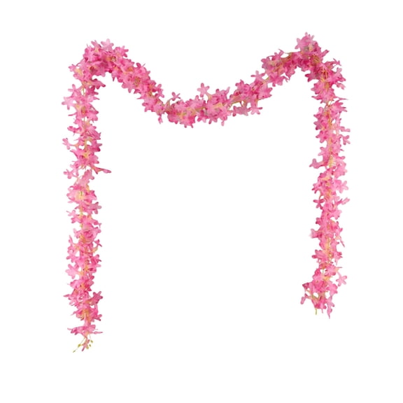 SLYNSHome Artificial Flower Garland,Fake Pink Flower Vines Silk Flowers Garland Decoration for Wedding Arch Bedroom Home Wall Backdrop Room Decor