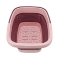 thumbnail image 3 of TKSE Baignoire à Pieds Pliable, Baignoire à Pieds Pliable Seau De Bain De Massage des Pieds en Silicone Portable Bassin De Spa pour Les Pieds Domestique(Rose), 3 of 14