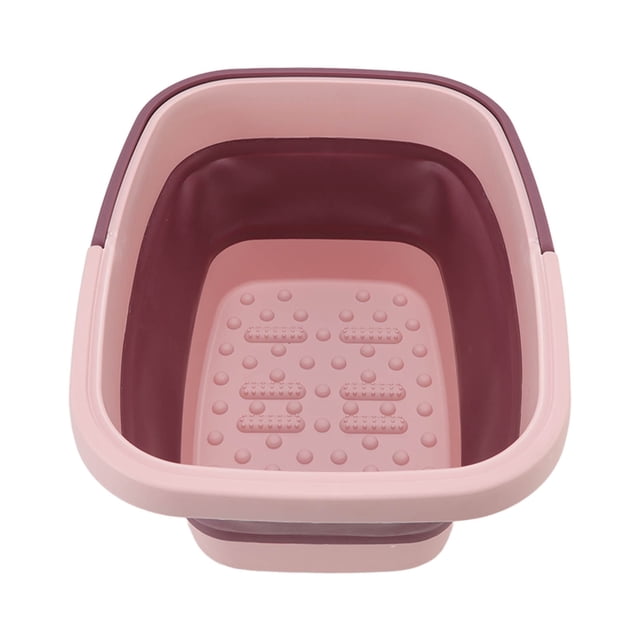 Tina De Pie Plegable, Función De Masaje De Múltiples Usos Integrado Lavabo De Spa De Pie Portátil Para Senderismo