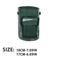 thumbnail image 3 of 3 Gallon Potato Grow Bag With Flap Window, Breathable Fabric Pot With Handles, Vegetable Planter Bag for Patio Balcony Garden, Green, 3 of 9