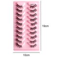 thumbnail image 2 of Natural Half Lashes Short Wispy Faux Mink Lashes Fake Eyelashes 10 Pairs, 2 of 5