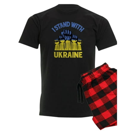 

CafePress - I Stand With Ukraine Pajamas - Men s Dark Pajamas