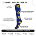 thumbnail image 4 of Compression Socks Women Men Flag Of The Turks And Caicos Island Knee High Support Circulation Socks for Running Travel, 4 of 8