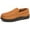 Brown, variant on CHICVOMEY Men's Suede Moccasin Slippers with Faux Fur Lining Indoor&Outdoor Winter House Slippers for Men