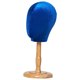 thumbnail image 1 of Soporte de exhibición de sombrero de cabeza de maniquí, mesa de moda, portátil, multipropósito, con tapas de Base de madera, estante de almacenamiento Base Corta Azul Yinane Cabeza de maniquí, 1 of 5