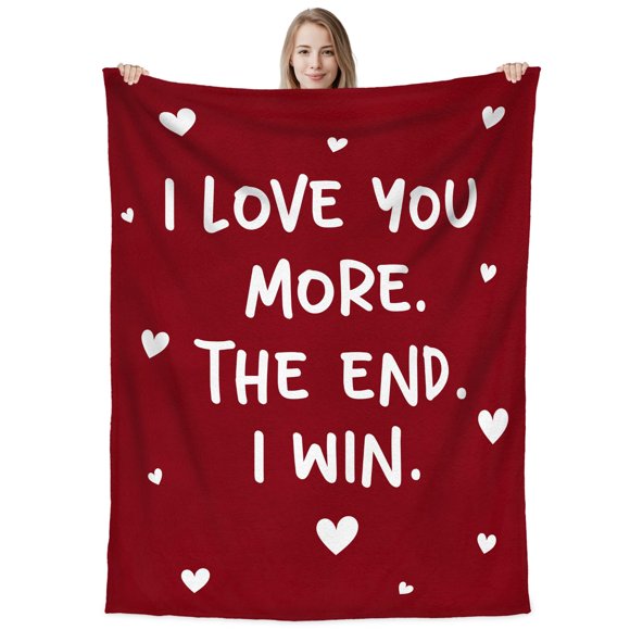 Manta polar Blanket WRAPIX I Love You More, 152 x 203 cm
