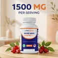 thumbnail image 5 of Vitamatic Rose Hips 1500 mg per Serving (Rosa Canina) – 120 Capsules – Non-GMO, Gluten Free Herbal Supplement – Rich in Natural Vitamin C & Antioxidants – Immune Support – Made in USA, 5 of 10