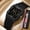 black, variant on Digital Watches for Men Women Waterproof Unisex Digital Sports Watch Square Stopwatch Countdown Alarm Analog Silicone Strap Transparent Case Wristwatch