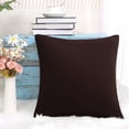 thumbnail image 4 of Unique Bargains Housse de Coussin Décorative 18'x18 Pieds en Spandex Extensible pour Canapé, Couleur Café, 4 of 8