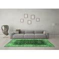 thumbnail image 3 of Ahgly Company Indoor Rectangle Oriental Emerald Green Industrial Area Rugs, 5' x 7', 3 of 4