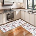 thumbnail image 3 of Kitchen Rugs Sets Of 2,White Christmas Tree Pattern Anti Fatigue Kitchen Mat Rugs Non Slip Washable,Decorative Kitchen Floor Mats for Kitchen,Sink,Laundry,17"X47", 3 of 5
