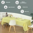 thumbnail image 5 of (4 Pack) Yellow Premium Rectangle Heavy-Duty Plastic Table Covers ( Reusable), 5 of 6