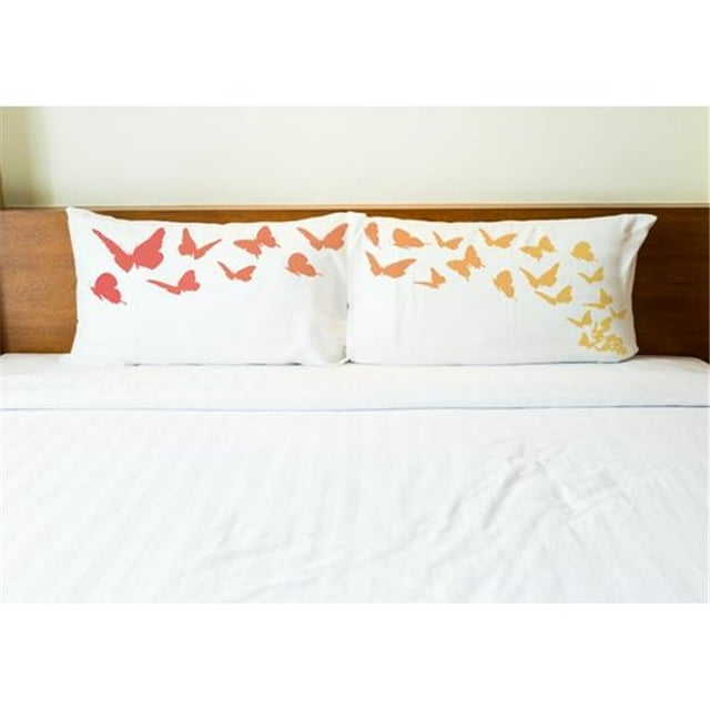 One Bella Casa 73995CSE Taie d'Oreiller à Beurre Flutter - Multicolore&44; Lot de 2