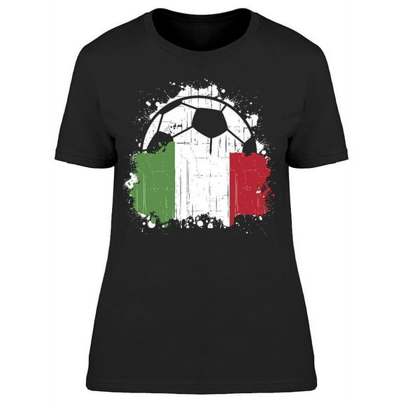 Italy Soccer Team  T-Shirt Women -Image by Shutterstock Women T-Shirt, Female Large