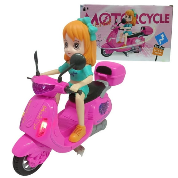 SCOOTER DE JUGUETE CON MUÑECA COOL MOTORCYCLE GIRL