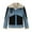 Blue, variant on IROINNID Men's Shearling Turndown Lapel Long Sleeve Color Block Loose Jacket Stand Collar Motorcycle Fur Jacket Outwear & Jackets