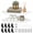 White, variant on 2Pcs Corner Shelf Wall Mount Wood Floating Corner Shelves Picture Display Rack for Kitchen Living Room Bedroom Bathroom