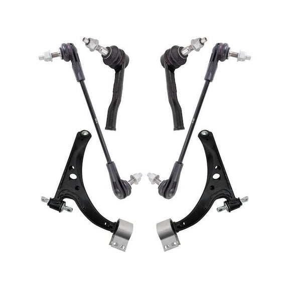 Front Control Arm Ball Joint Tie Rod and Sway Bar Link Kit 6 Piece - Compatible with 2016 - 2019 Chevy Cruze 2017 2018