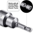 thumbnail image 4 of 3 Pieces RV Leveling Scissor Jack Socket Drill Adapter Work with 1/4 Inch Hex Shank Tools Compatible 3/4 or 19mm Drive Jacks -, 4 of 4