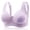Purple, variant on ALLLIST Cotton Women's Bras Wireless Push up Bralette Lace Plain Pink Comfy T-Shirt Women's Underwear