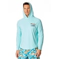 thumbnail image 5 of Chaps Men's Long Sleeve Graphic Hooded Rash Guard with UPF 50+, Sizes S-3XL, 5 of 7