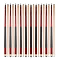 thumbnail image 1 of ASKA L2 Lot de 10 Pointes de Billard Rouges pour Piscine - Arbre Érable Canadien de 58 Pouces, Embout Rigide de 13 mm, Poids Mixtes, 1 of 6