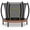 black-brown, variant on Heromate 60" Fitness Trampoline, 220 lbs Weight Capacity Rebounder, with Bungees, U Shape Adjustable Foam Handle, Black-Brown