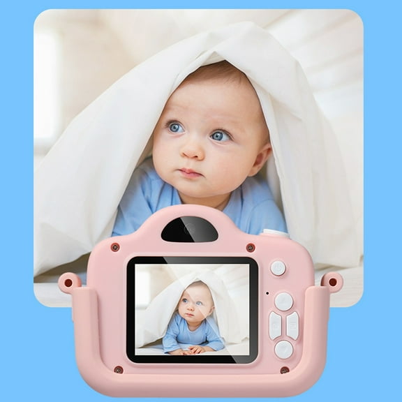 Oggfader Digital Camera for Kids 10-12 Mini Children's Digital Camera Photography Video Small SLR Gift Toy Children's Camera,Pink