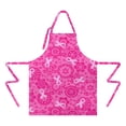 thumbnail image 2 of Pink Ribbon Apron-Garden Aprons for Women with Pockets-Cotton Linen Waterproof Kitchen Cooking Gardening Aprons Adjustable for Kitchen,Cooking,BBQ and Salon 32"x27", 2 of 7
