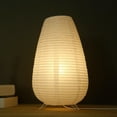 thumbnail image 4 of Japanese Style Paper Lantern Table Lamp Paper Lamp Modern Desk Light Standing, 4 of 8