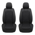 thumbnail image 2 of Front Seat Covers Fit for Nissan Versa 2006-2026, Premium Faux Leather Waterproof Breathable Anti‑Slip Seat Protectors, Black, 2 of 7